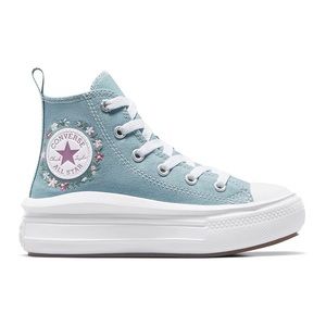 BNWT Converse Chuck Taylor All Star Platform Move Feline Floral Blue
